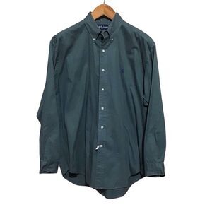 Ralph Lauren Blue Label Blaire Sage Button Up Shirt L
